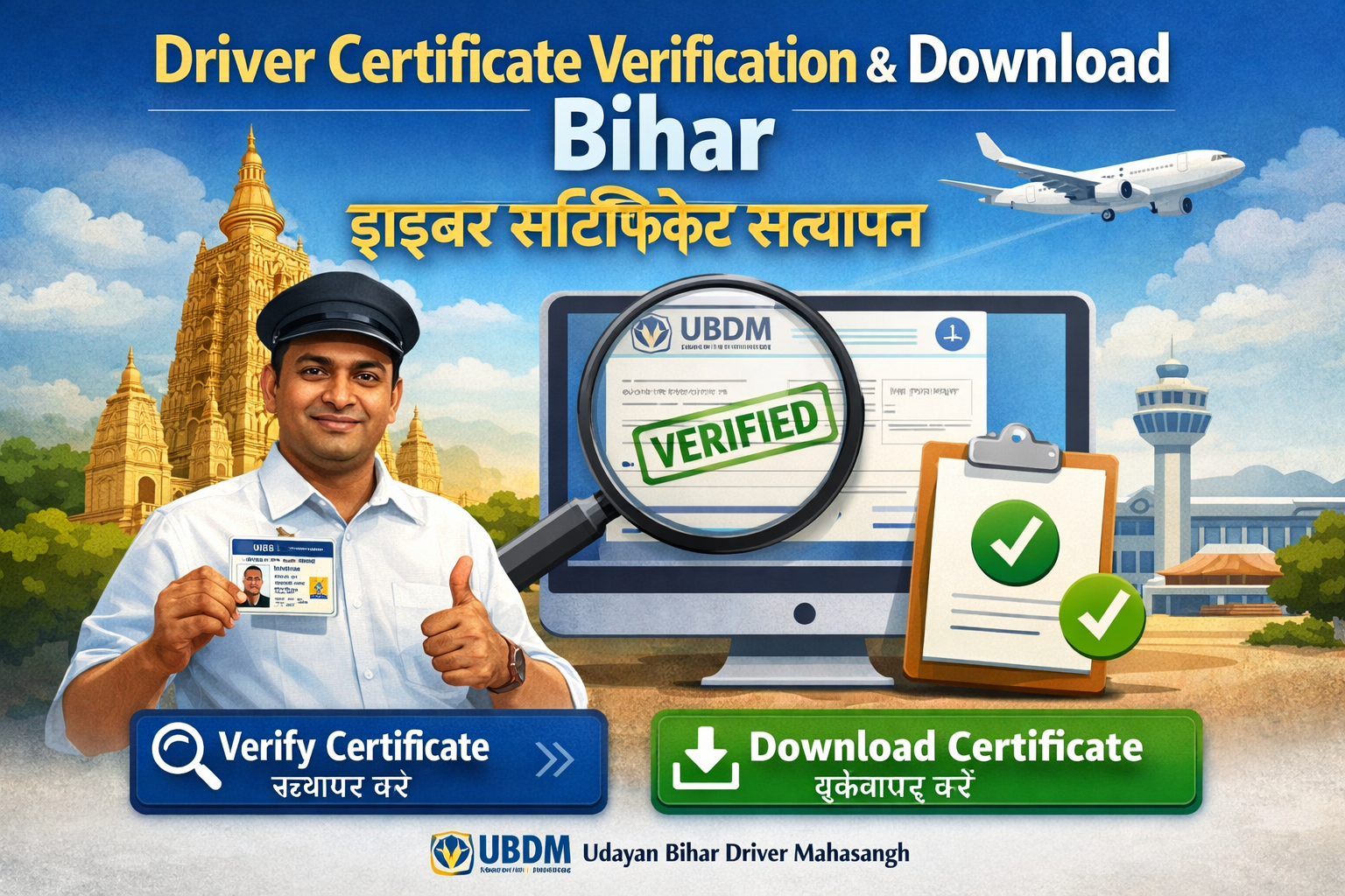 Driver Certificate Verification Bihar